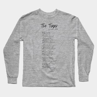 "The Tyger" by William Blake Long Sleeve T-Shirt